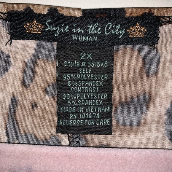 Embellished Suzie in the City Animal Print Tunic - Picture 2 of 4